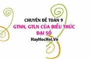 Tìm GTNN, GTLN của biểu thức chứa giá trị tuyệt đối